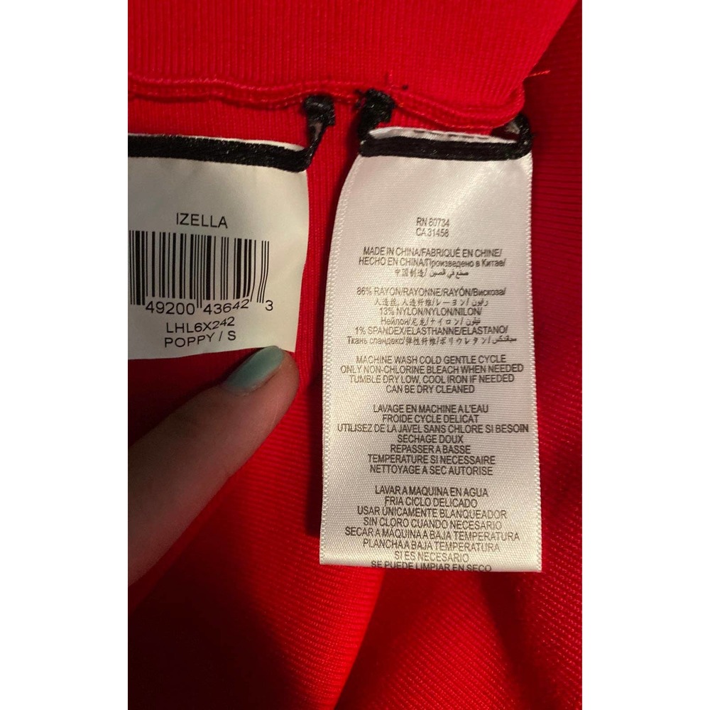 BCBGMaxazria stretch red dress S - Picture 6 of 6